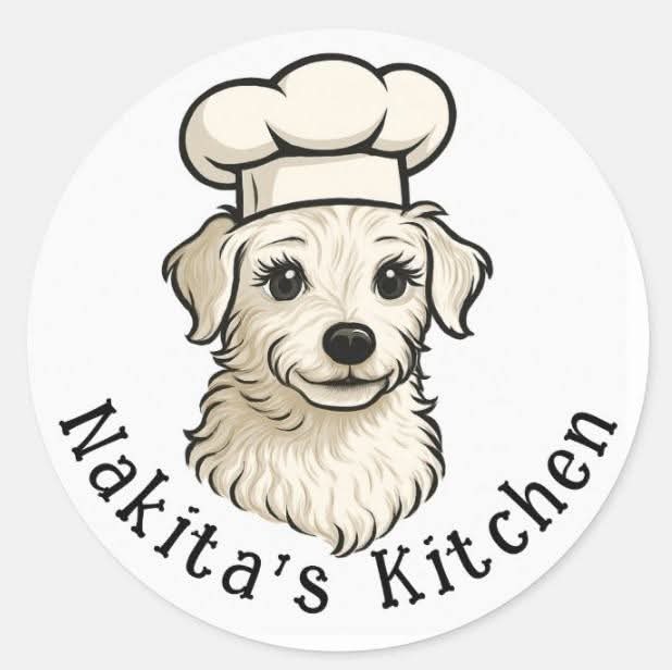 Nakita's Kitchen Chef Dog Logo
